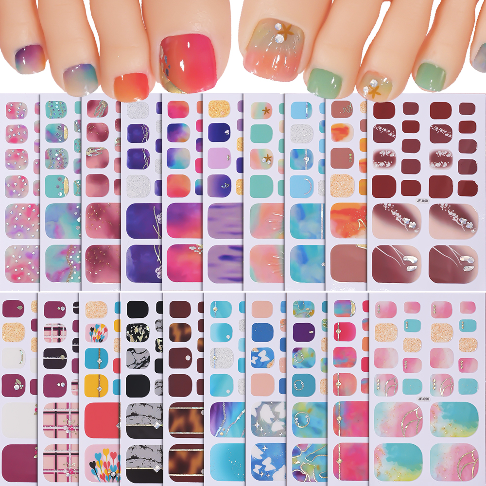 22Tips/Sheet DIY Glitter Toe N – Full Cover Adhesive recenzja i cena