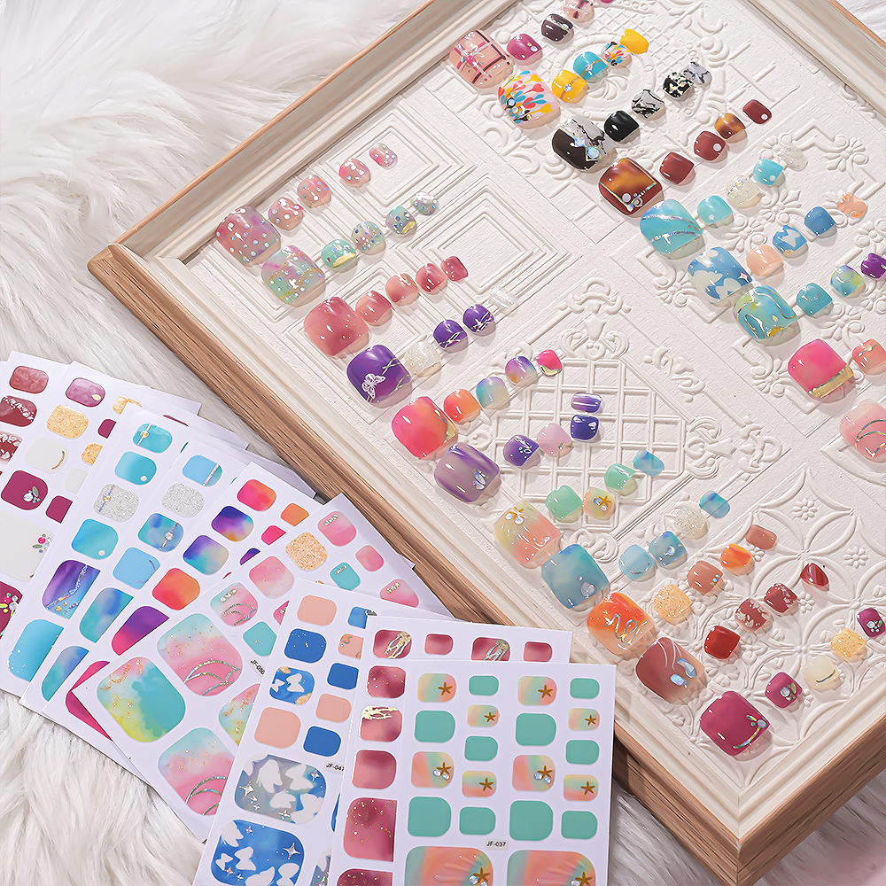 22Tips/Sheet DIY Glitter Toe N – Full Cover Adhesive recenzja i cena