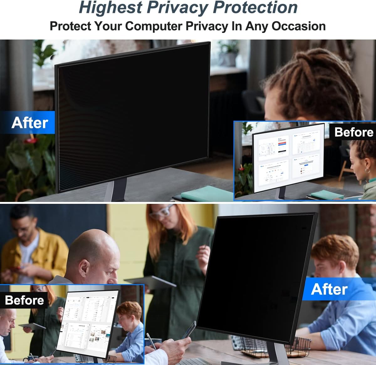 2 Pack 24 Inch Computer Privac – Privacy Filter 2Pack recenzja i cena