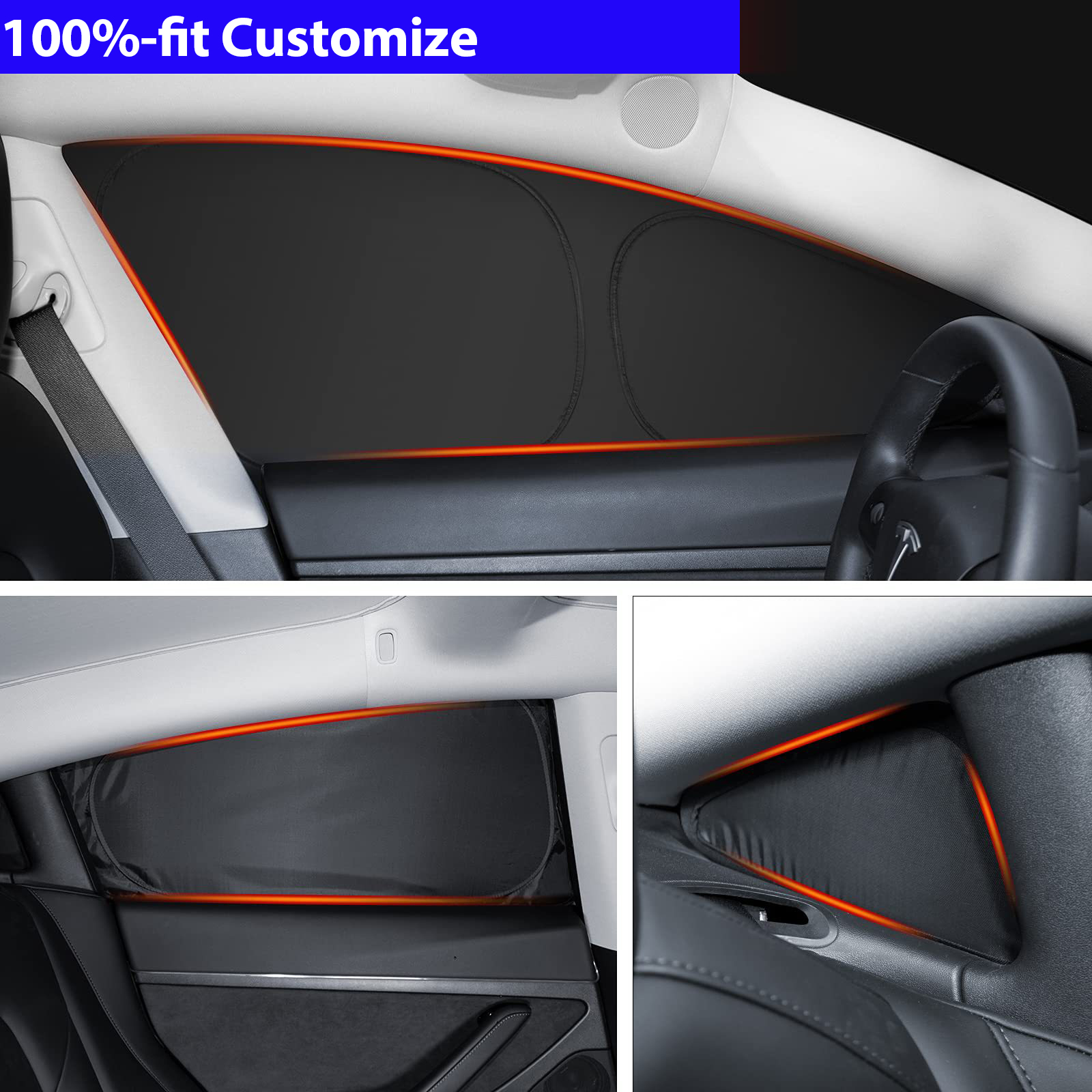 Car Sunshade for Tesla Model 3 – Privacy Screen Protector recenzja i cena