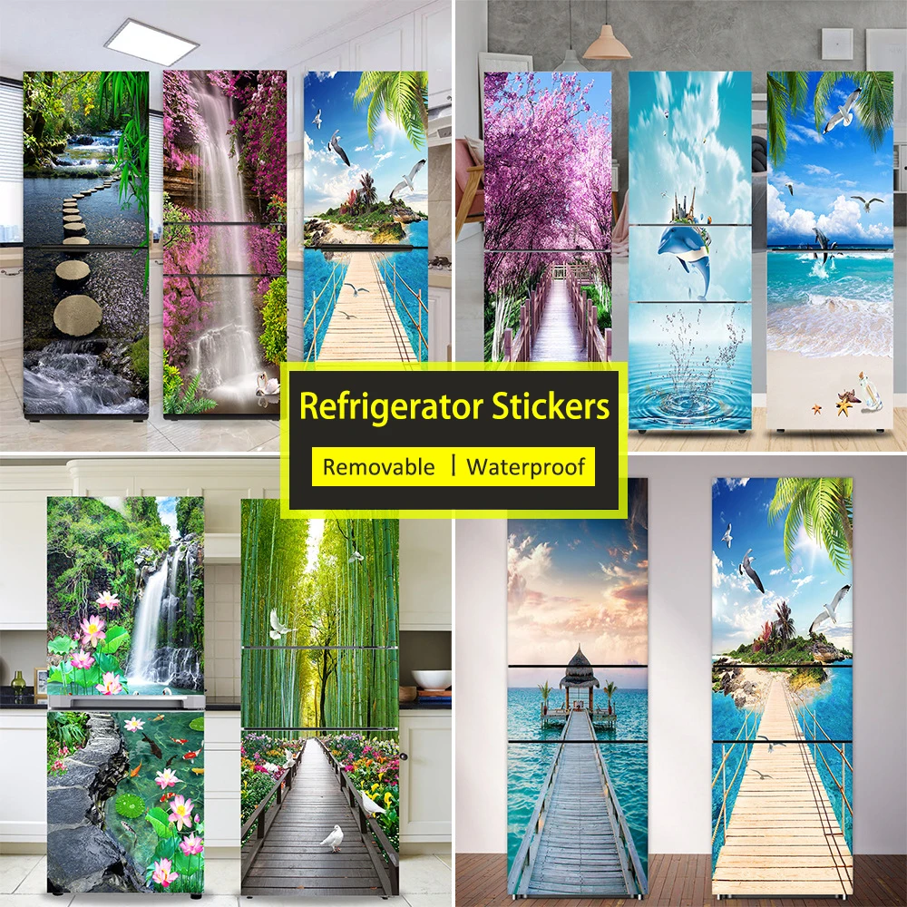 Seaside Beach Fridge Sticker F – Full Cover Adhesive recenzja i cena