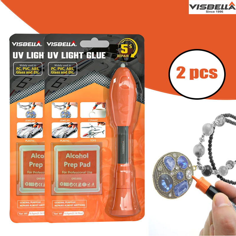 Visbella 2 PCS UV Light Glue P – Liquid Uv Glue Kit recenzja i cena