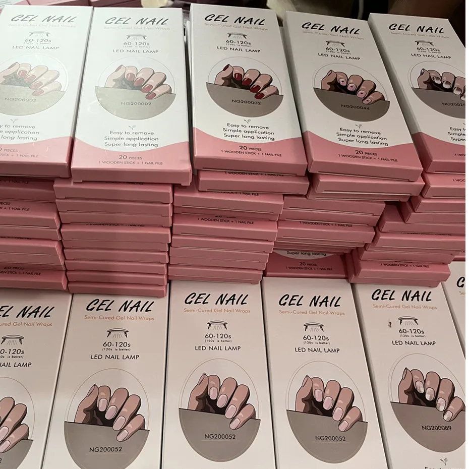 16/18/20Tips Gel Nail Stcikers – Full Cover Adhesive recenzja i cena