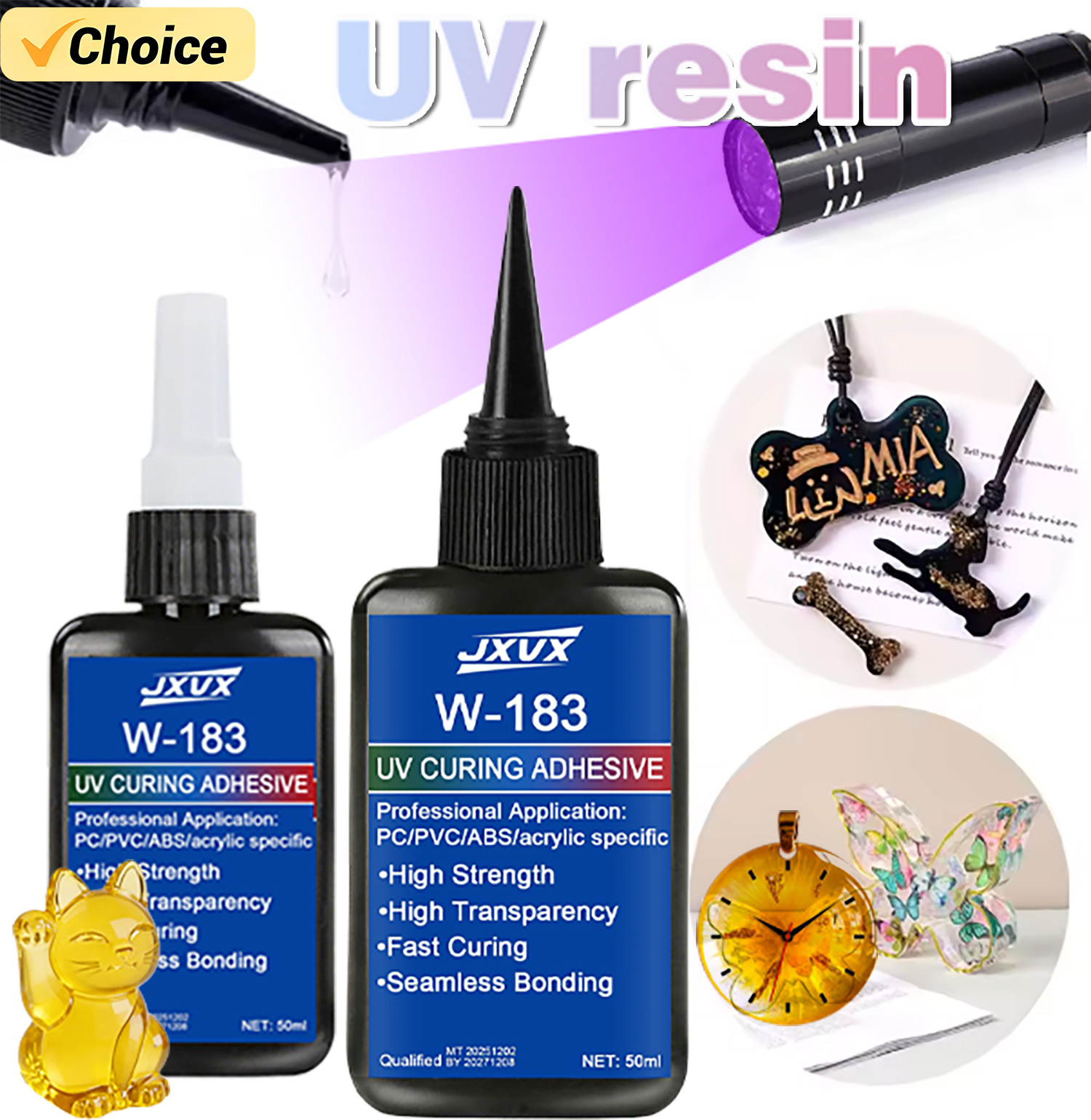 50ml Clear UV Resin Kit Hard T – Liquid Uv Glue Kit recenzja i cena