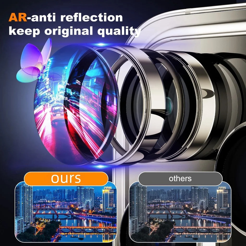 3Pcs Metal Camera Lens Protect – Tempered Glass Screen 9H recenzja i cena